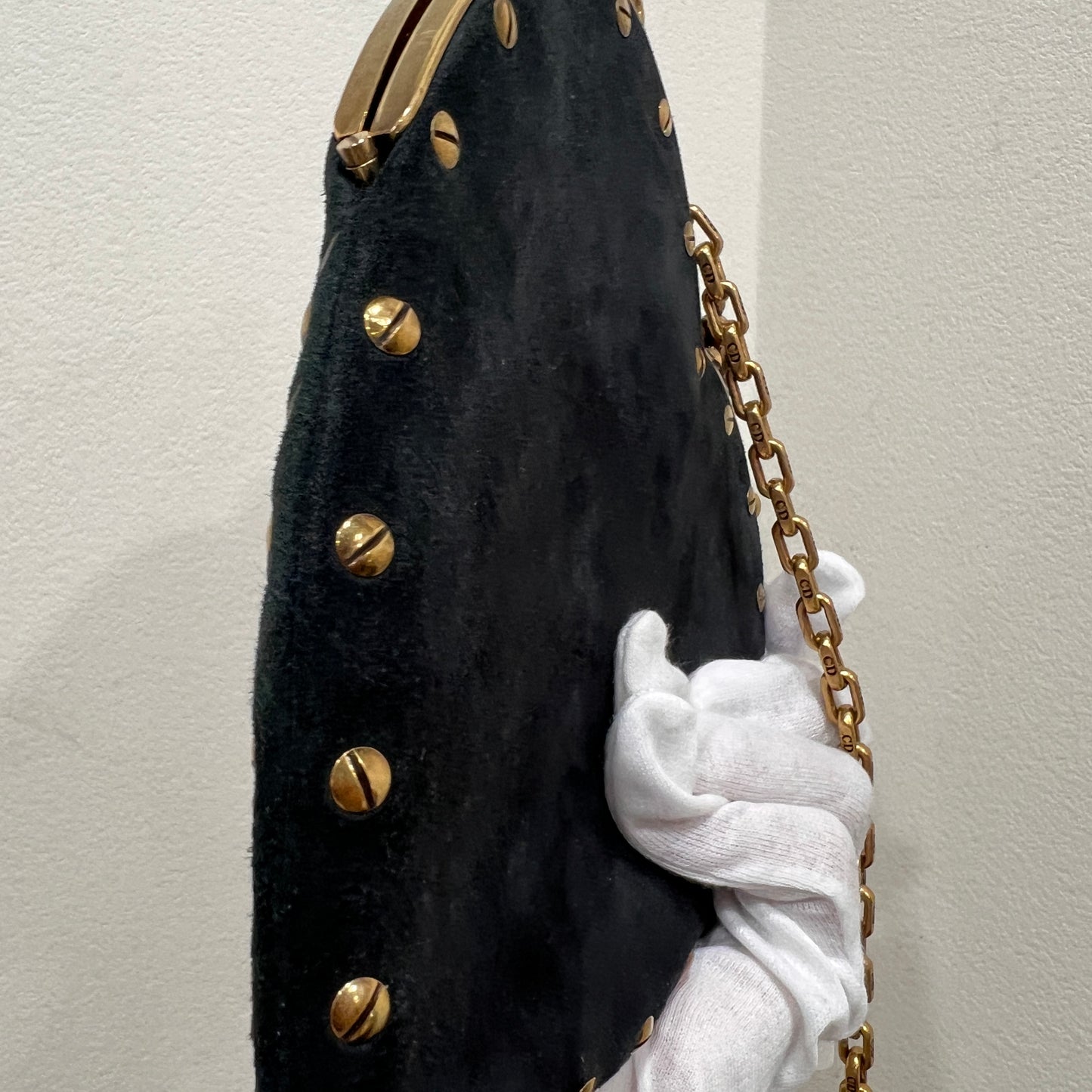 DIOR Rare Vintage Heart Chain Bag