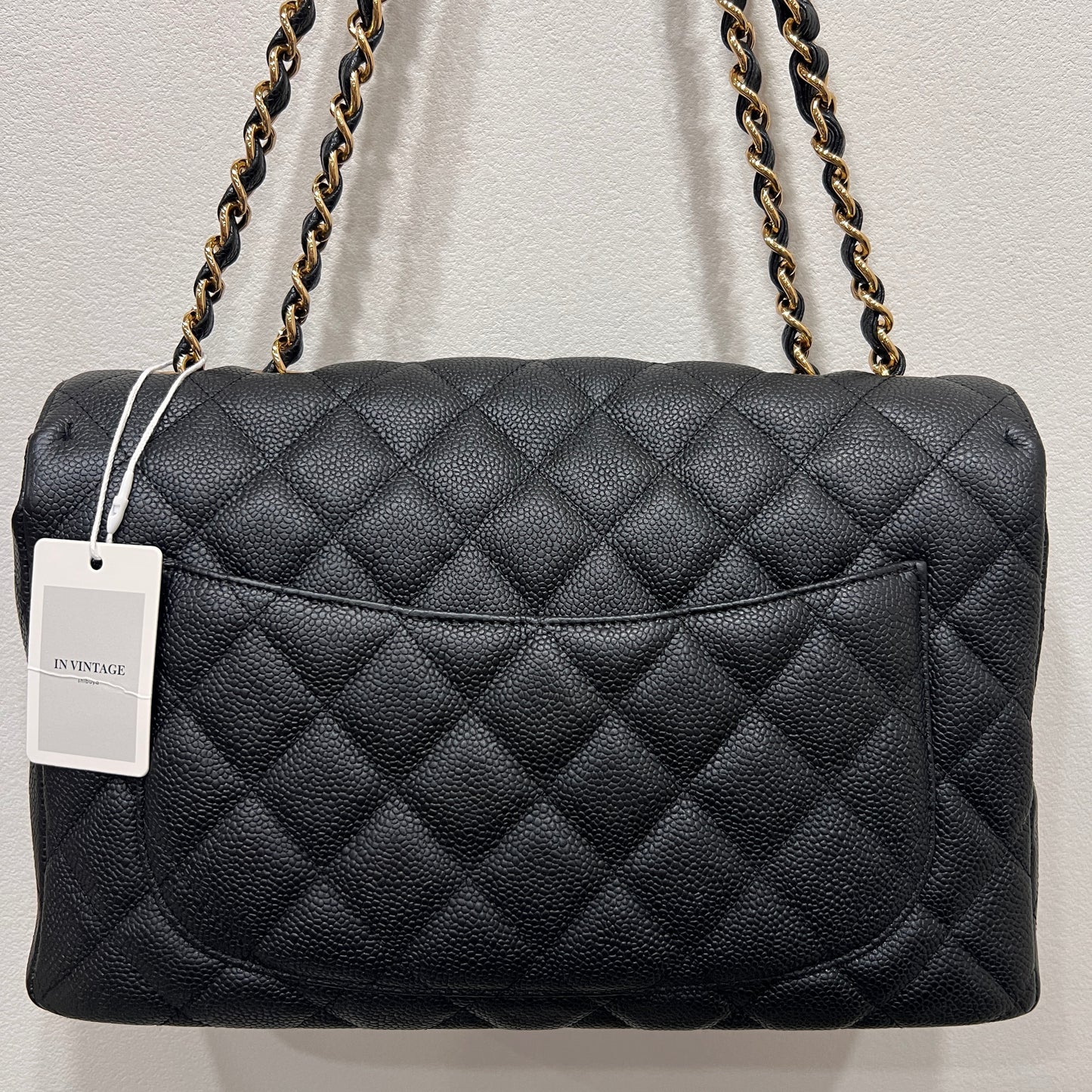 CHANEL Classic Caviar Jumbo Flap