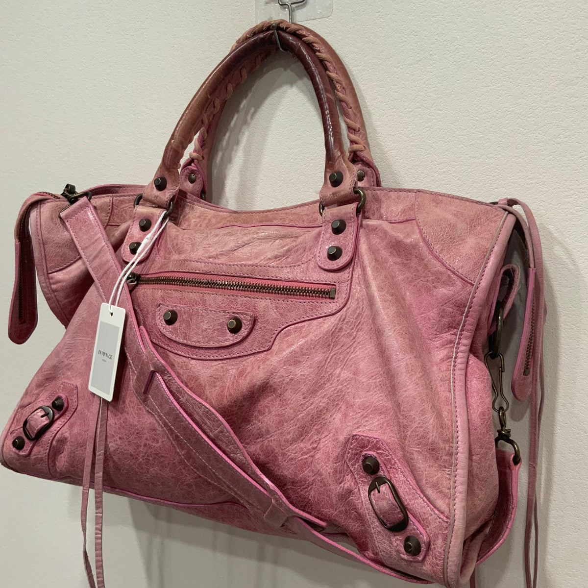 BALENCIAGA Pink City Bag Medium