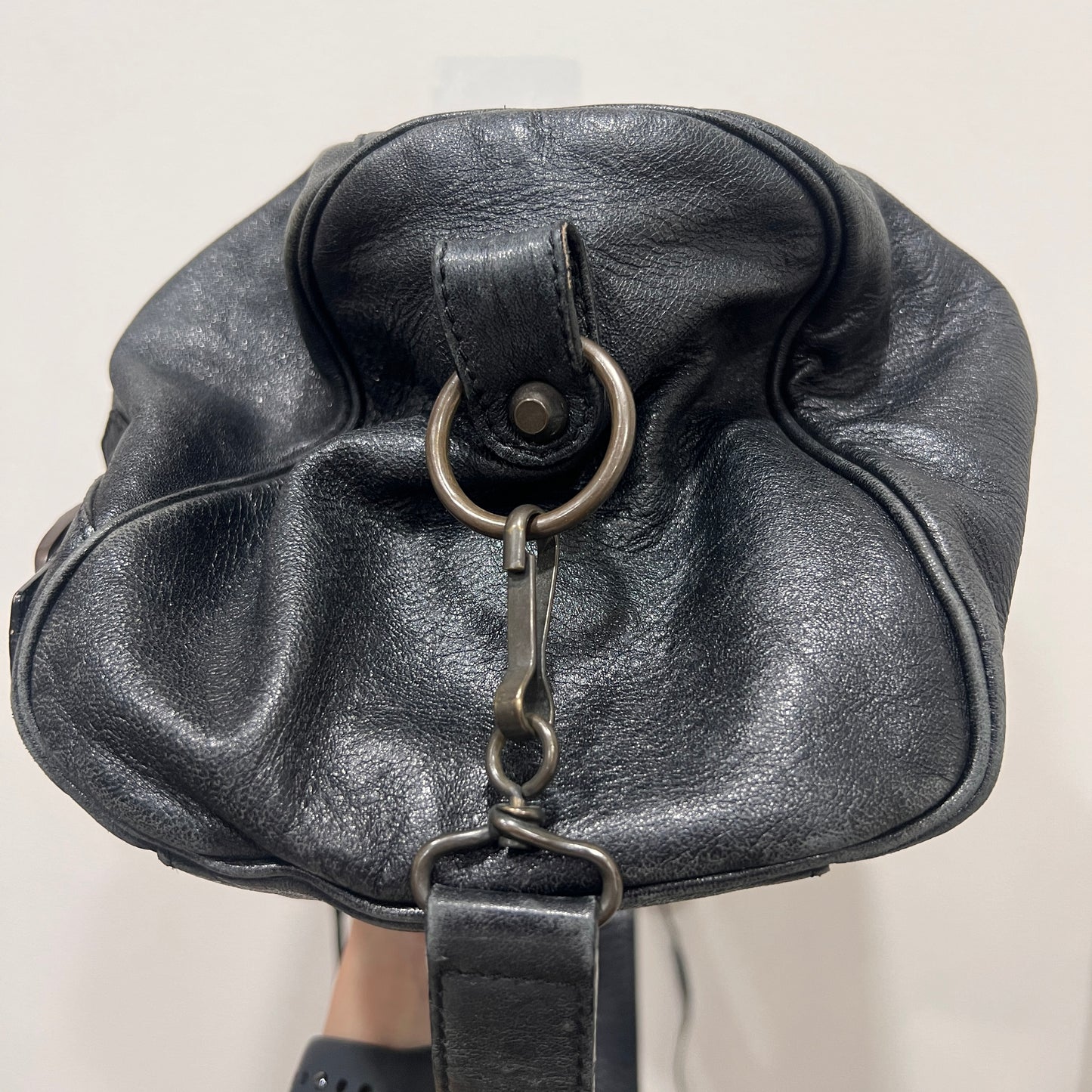 BALENCIAGA Black Twiggy Leather Satchel