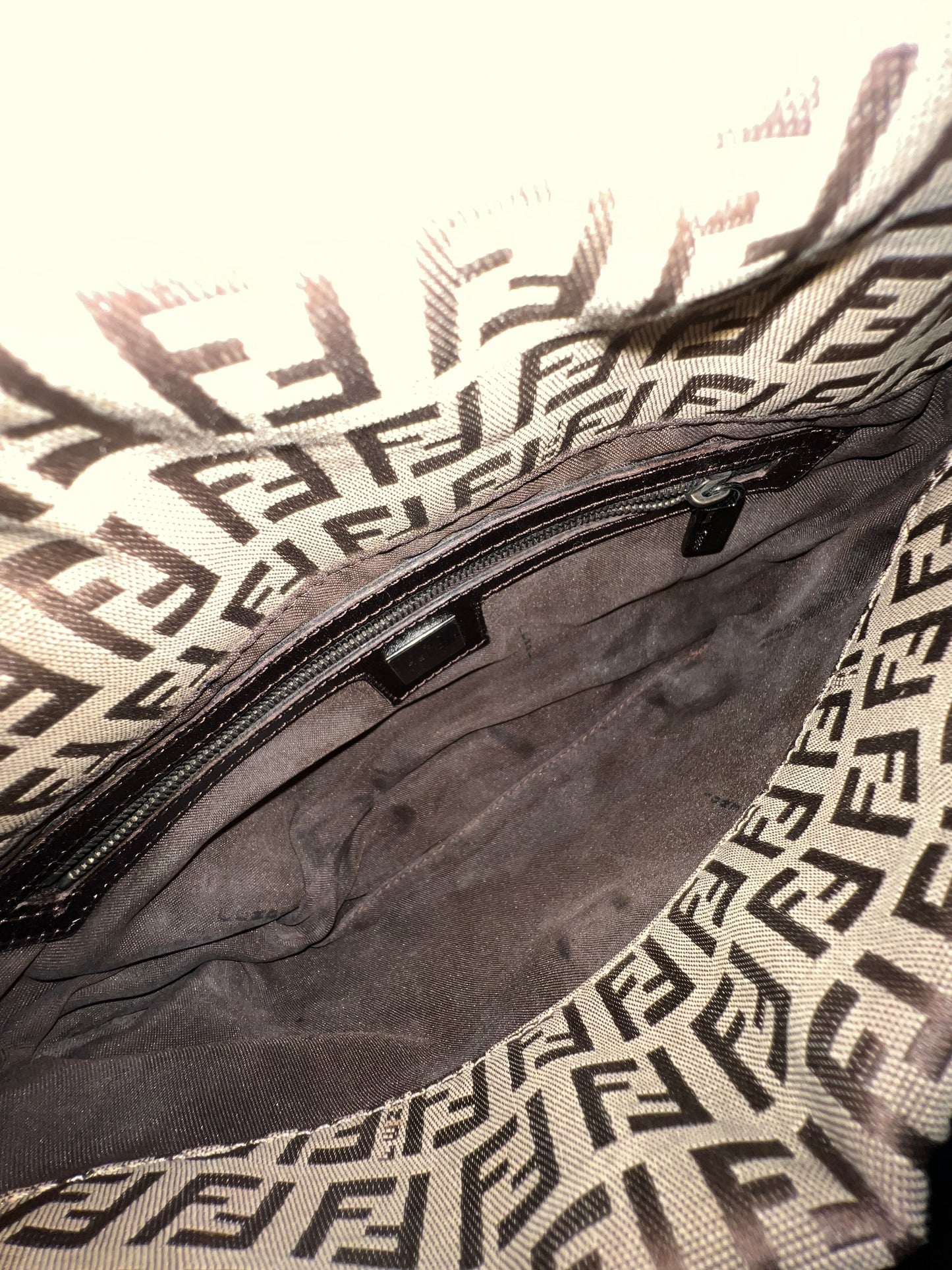 FENDI Baguette Brown Canvas