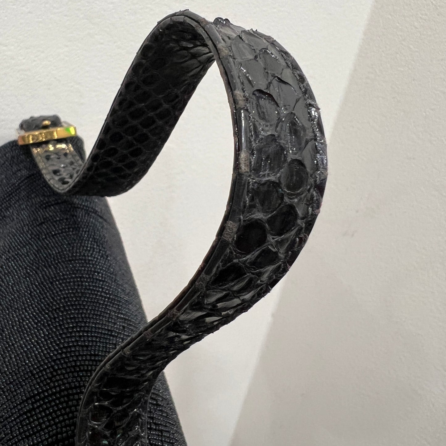 FENDI Beaded and Phyton Baguette