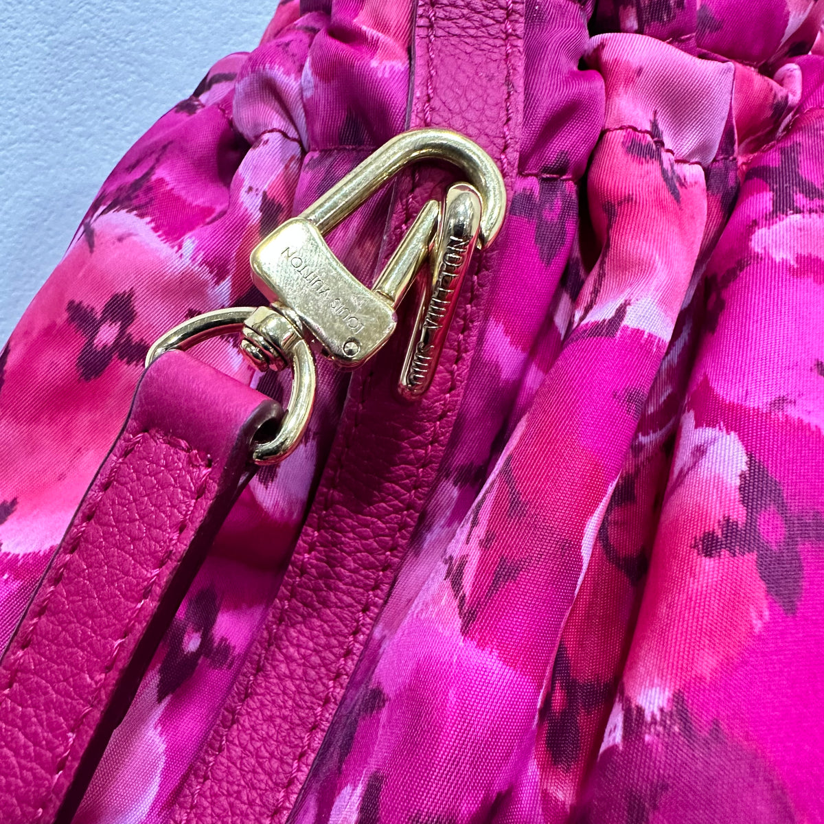 LOUIS VUITTON 2013 Limited Edition Monogram Nylon Ikat Flower Noefull MM Bucket Bag