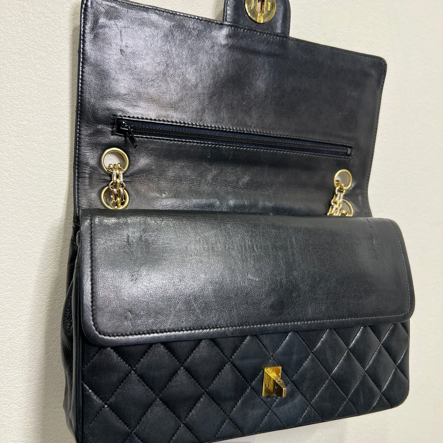 CHANEL CLASSIC DOUBLE FLAP BAG MADEMOISELLE CHAIN