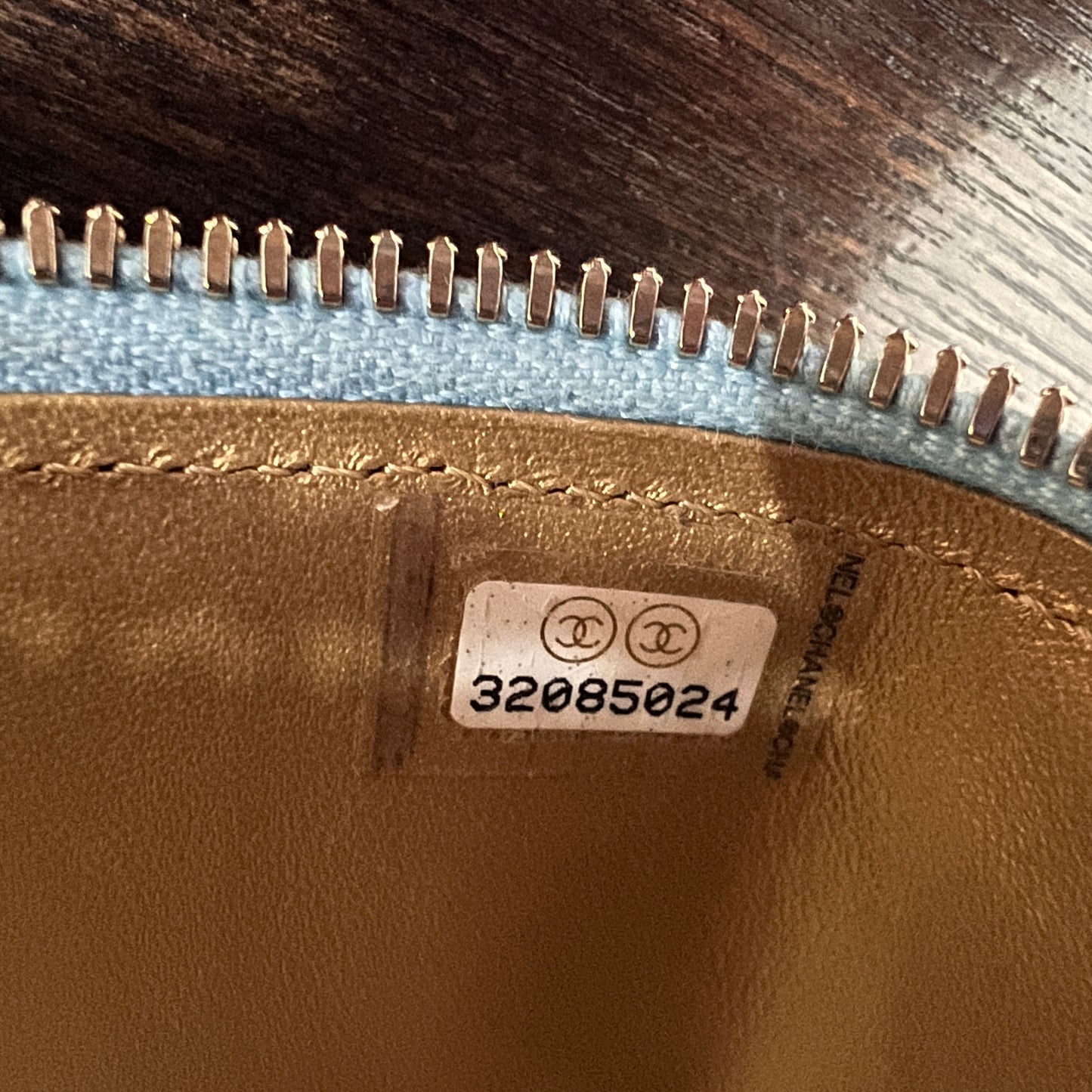 CHANEL Mini Vanity Bag Light Blue