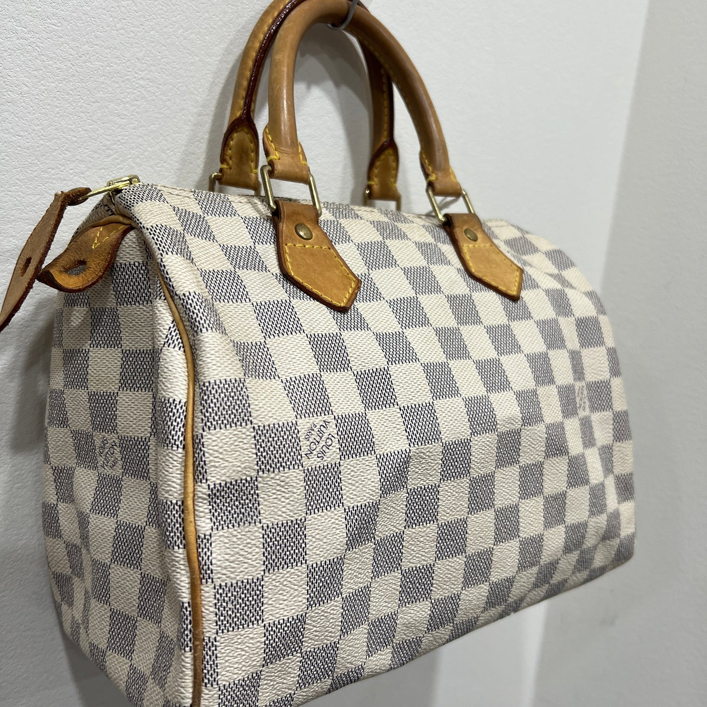 LOUIS VUITTON Speedy White Damier 25 (6530316)