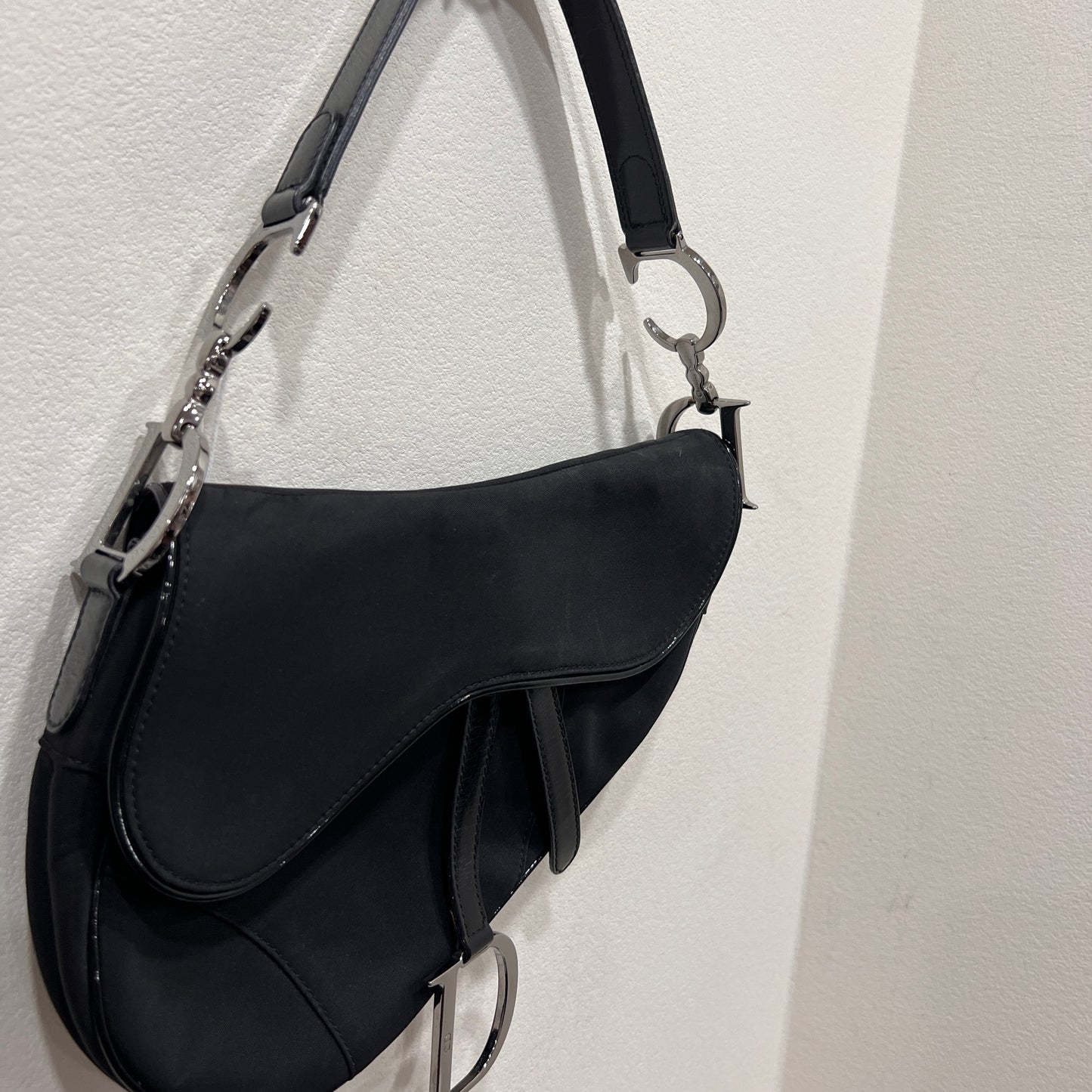 DIOR Black Saddle Bag