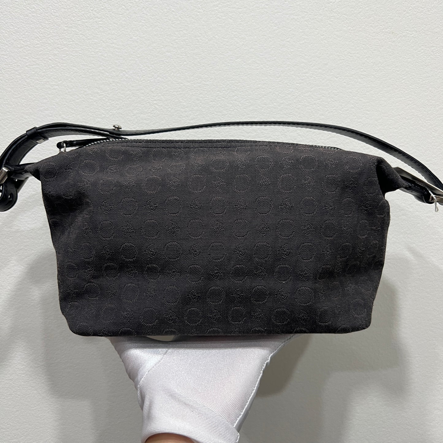 CELINE Black Triomphe Canvas