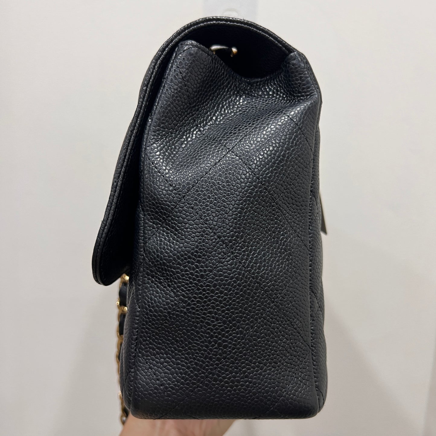 CHANEL Classic Caviar Jumbo Flap