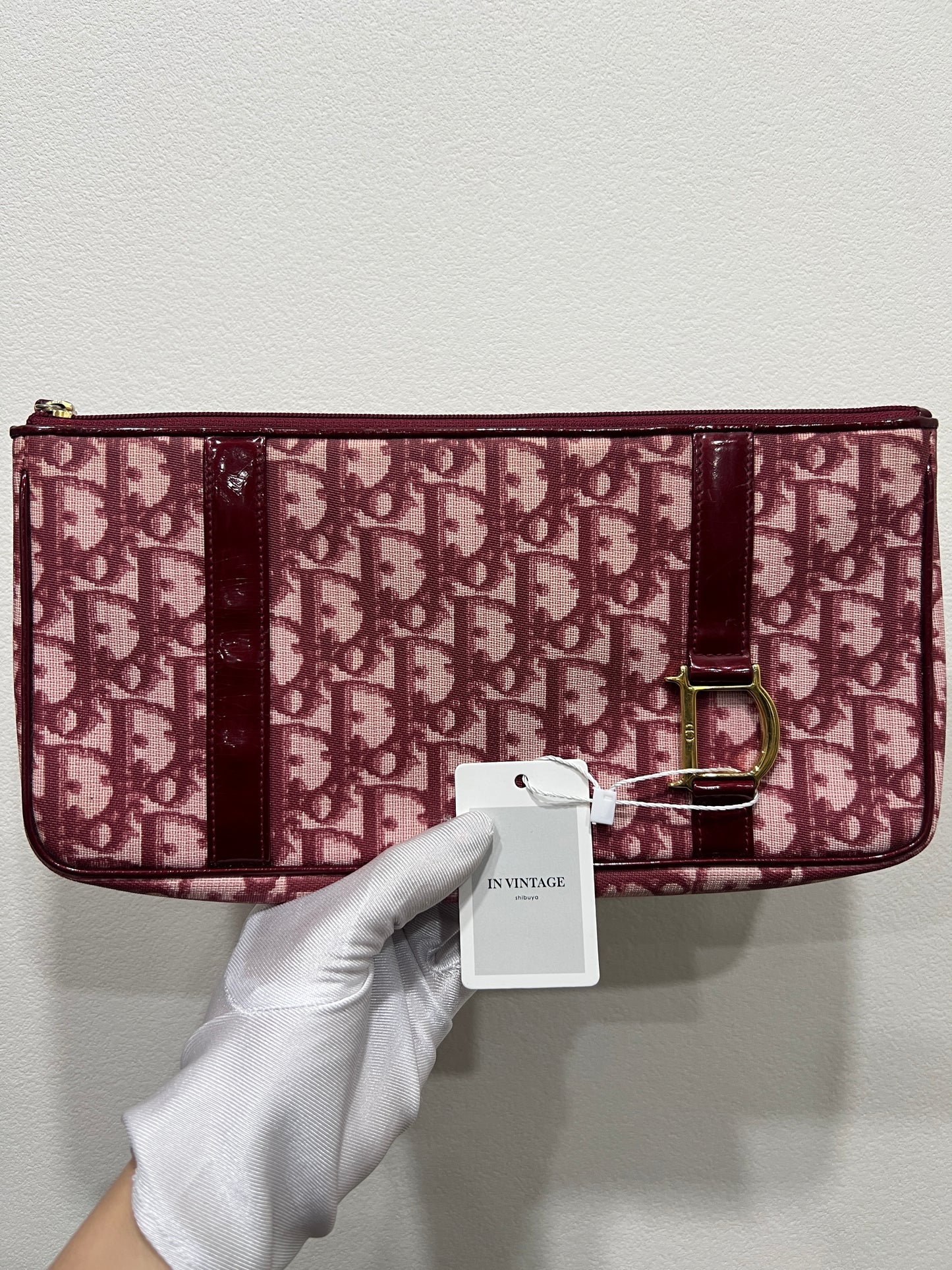 DIOR Diorissimo Cloth Clutch Bag