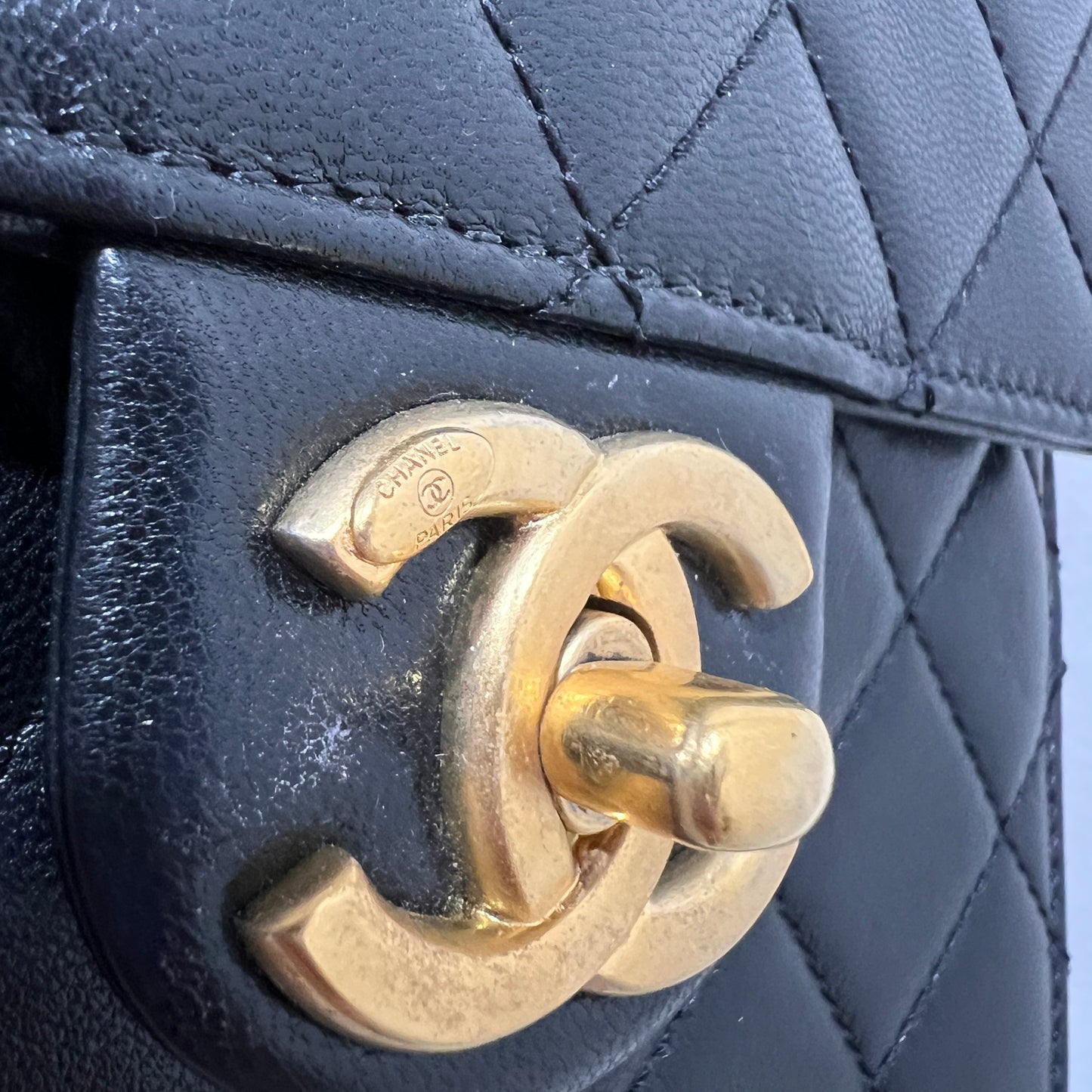 CHANEL Mini Chic Pearl Flap Bag Quilted