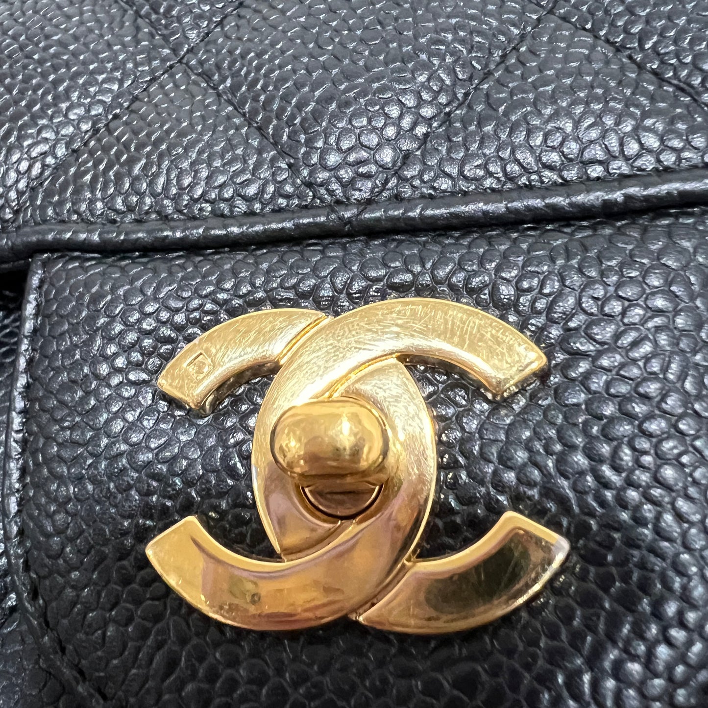 CHANEL Classic Caviar Jumbo Flap