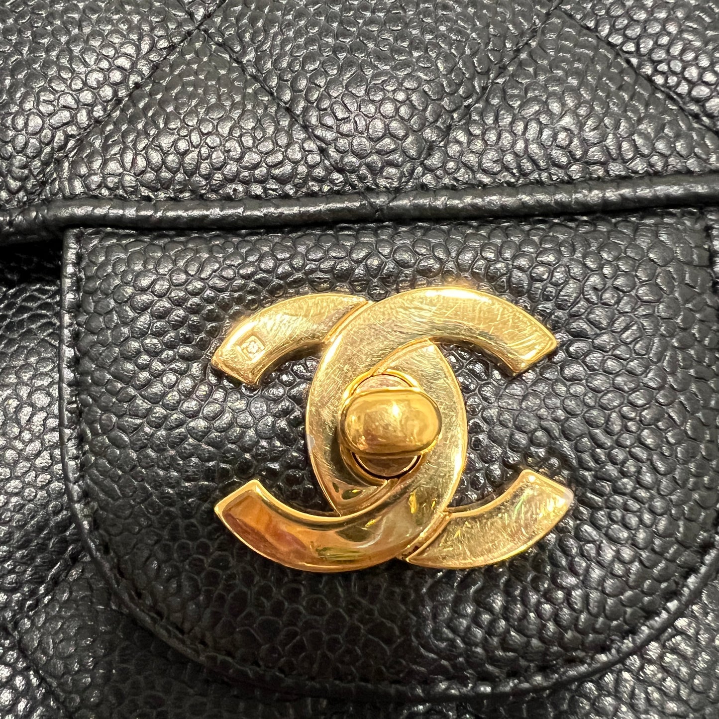 CHANEL Classic Caviar Jumbo Flap