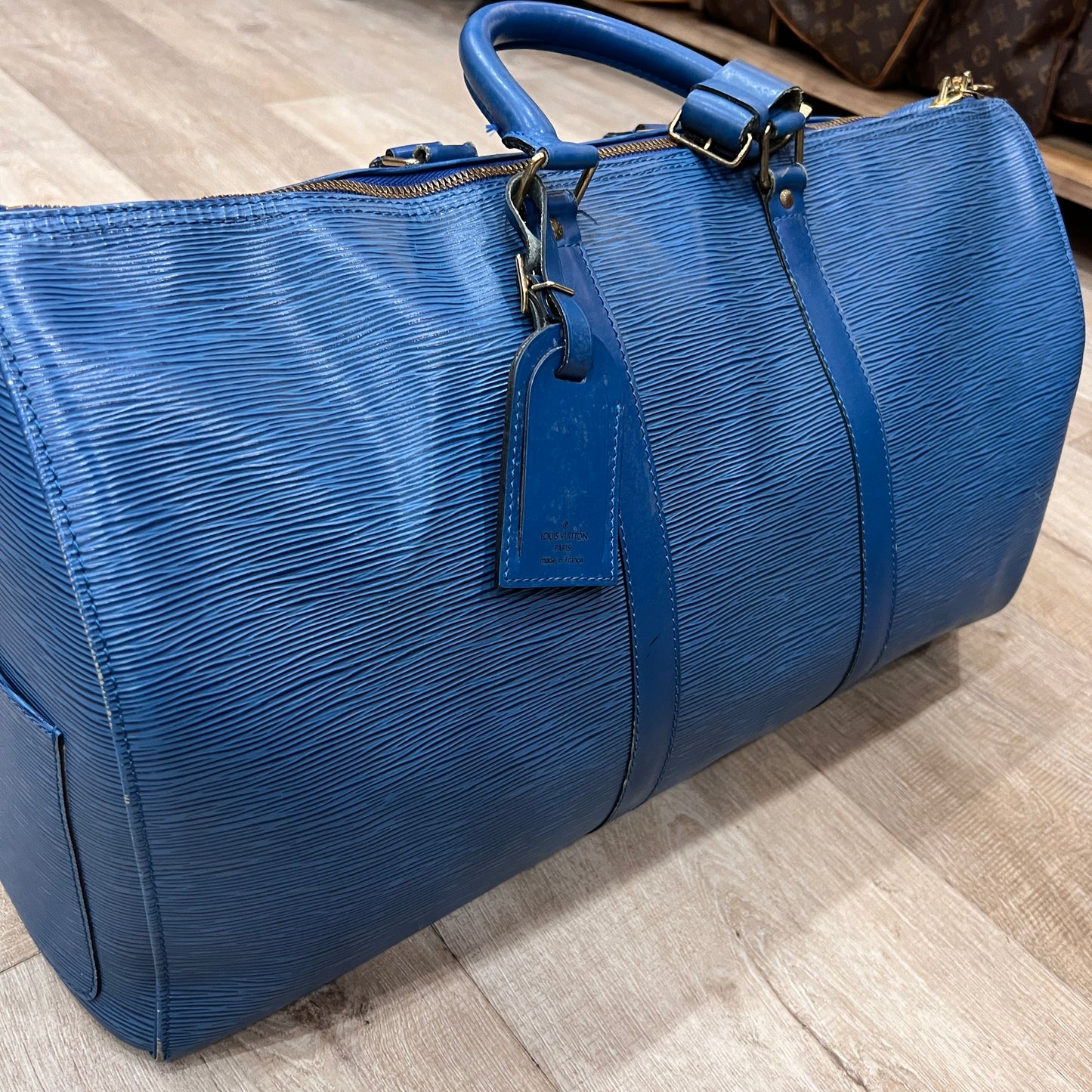 LOUIS VUITTON Keepall Epi Lether 50cm
