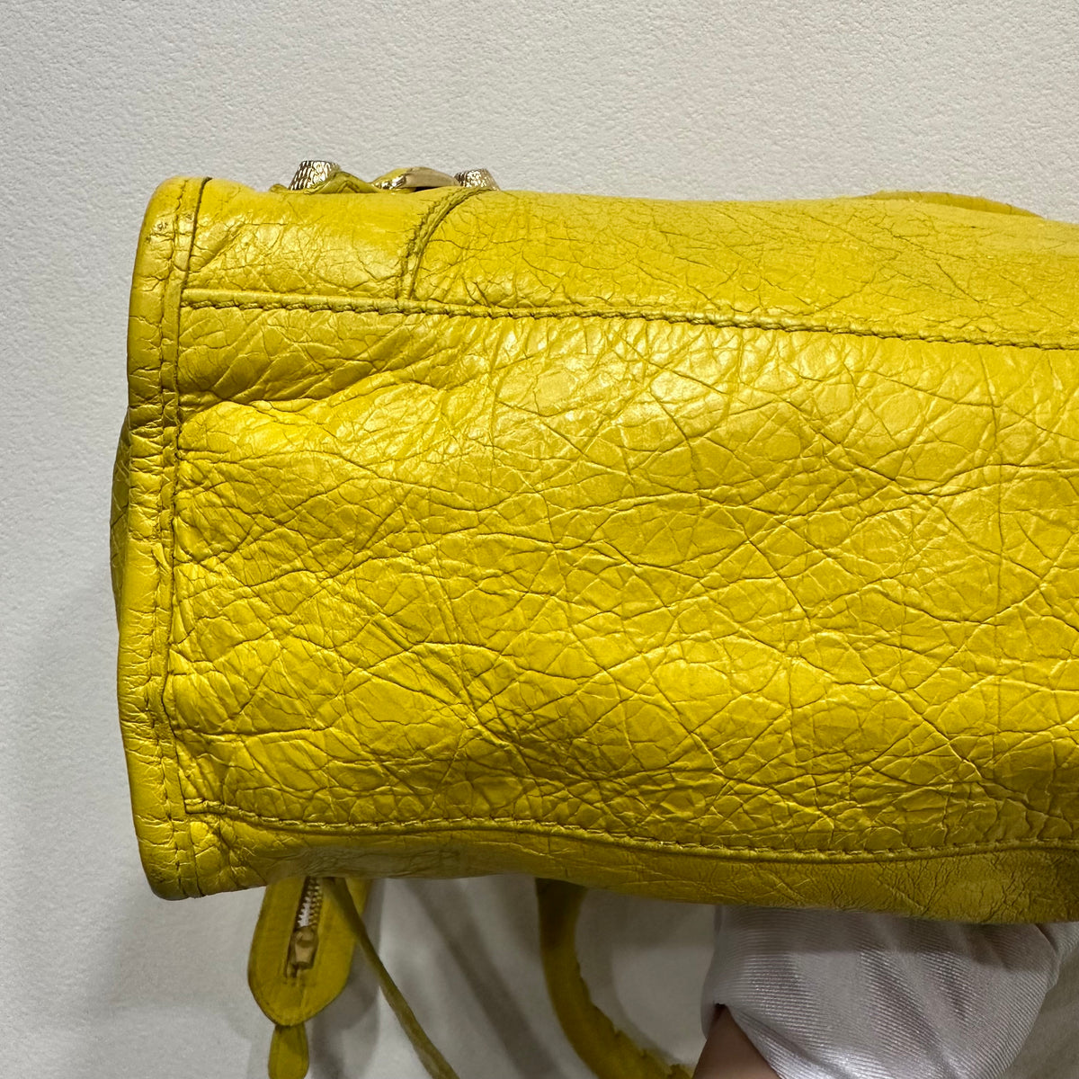 BALENCIAGA City Bag Medium Yellow Mustard