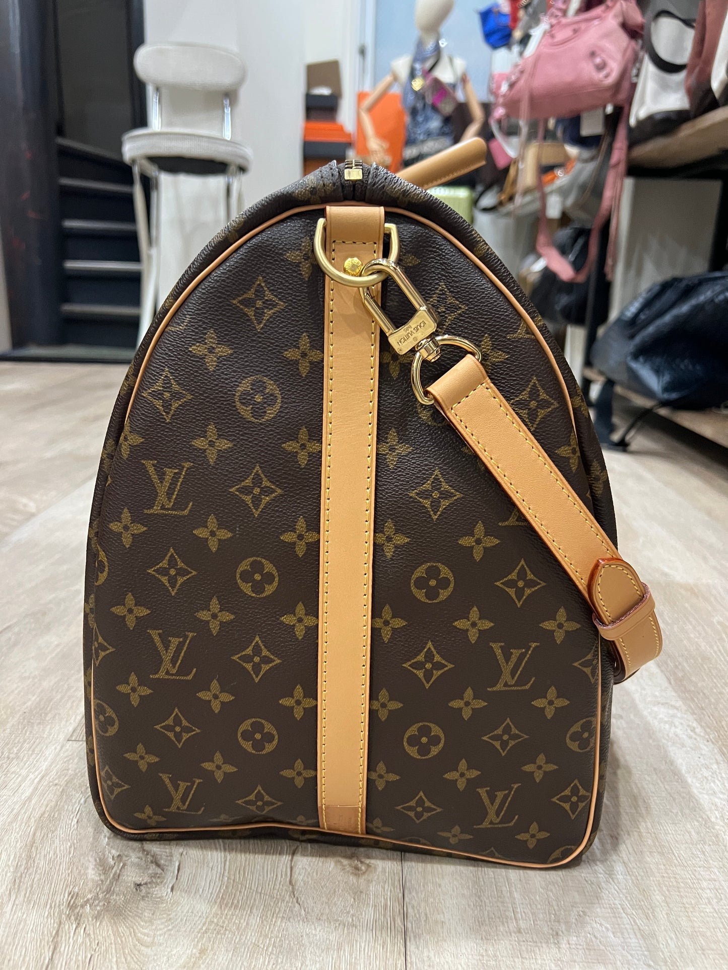 LOUIS VUITTON KEEPALL 55 (VACHETTA REPLACED)