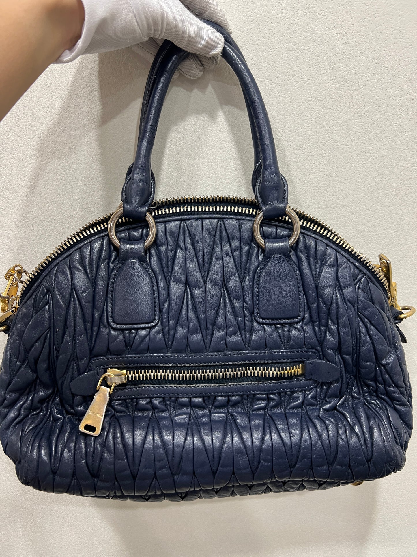 MIU MIU Matelasse Leather Handbag/Crossbody