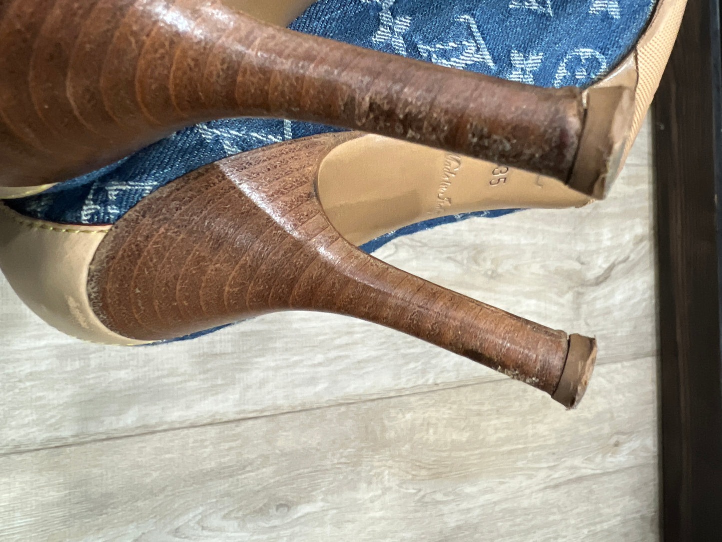 LOUIS VUITTON Denim Shoes SIZE 35