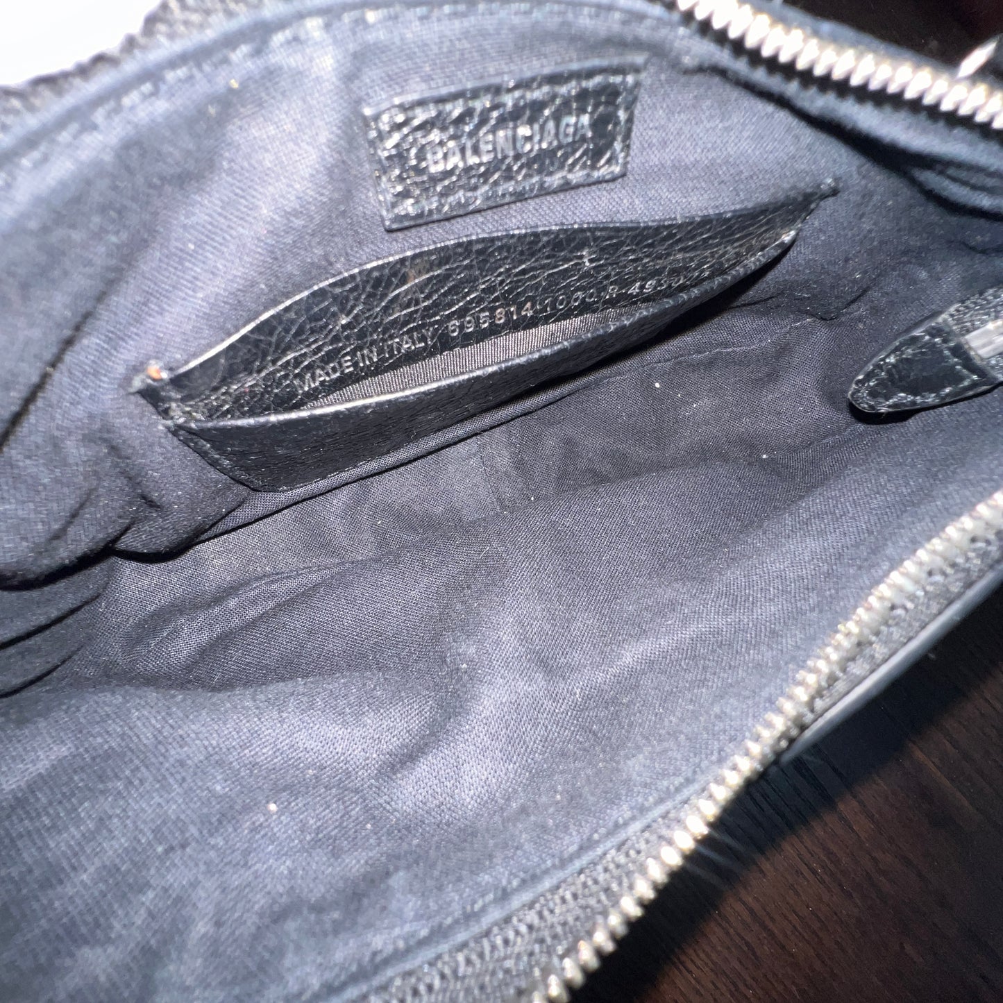 BALENCIAGA Le Cagole Mini Denim Black