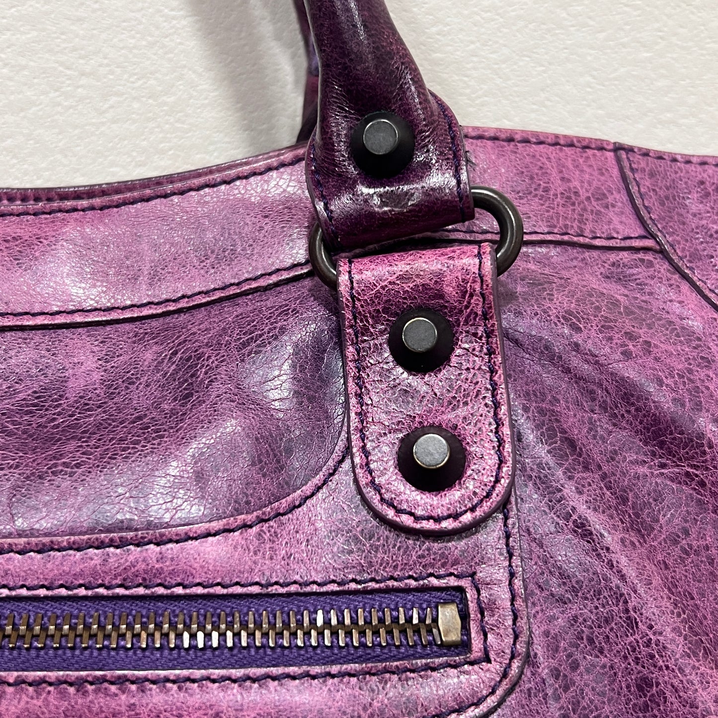 BALENCIAGA City Bag Medium Purple