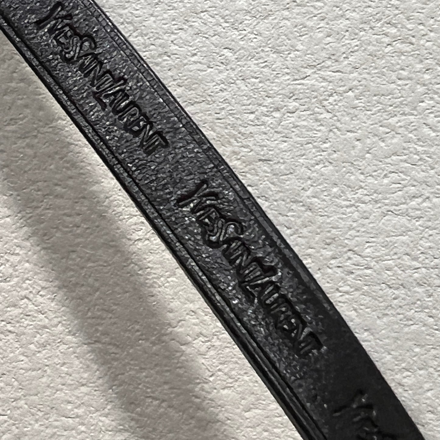 YSL Mombasa Black Leather Shoulder Bag