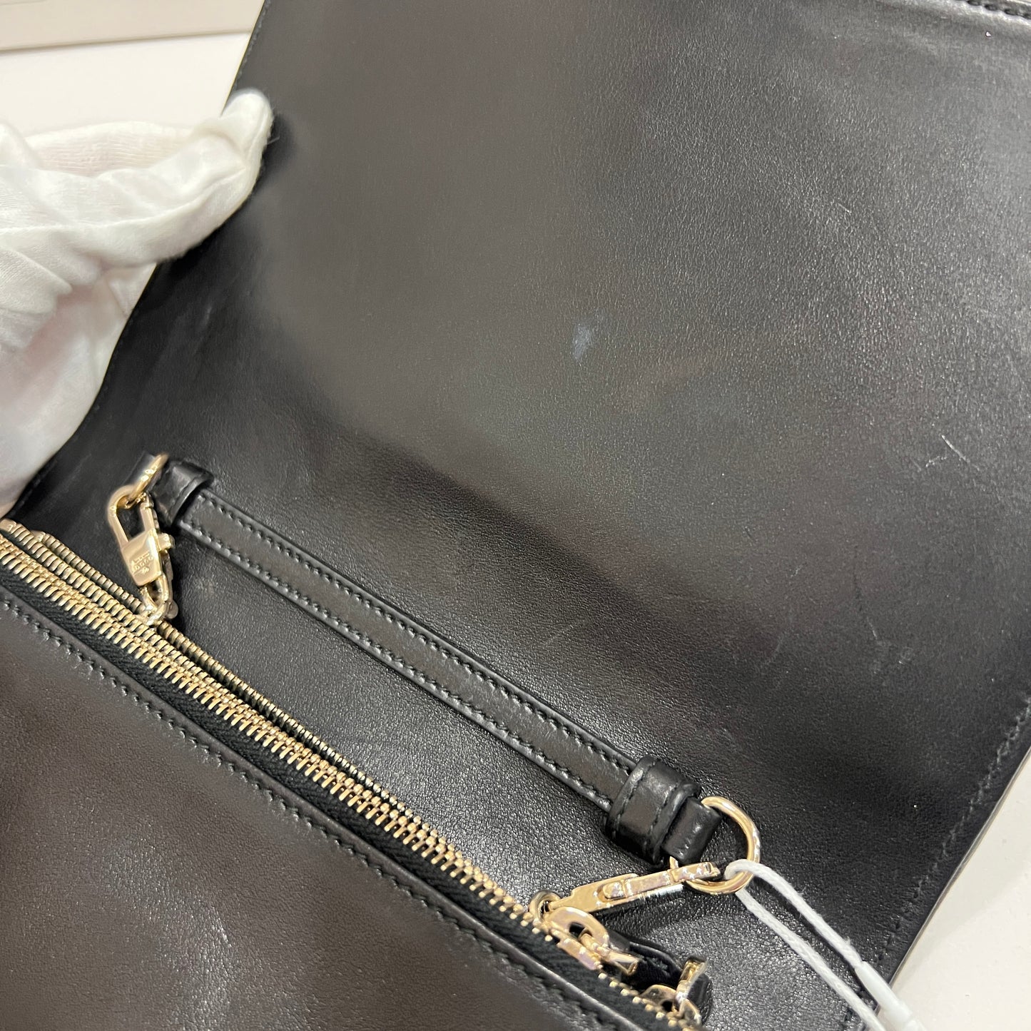 GUCCI Zebra Print Calf Hair Broadway Evening Bag