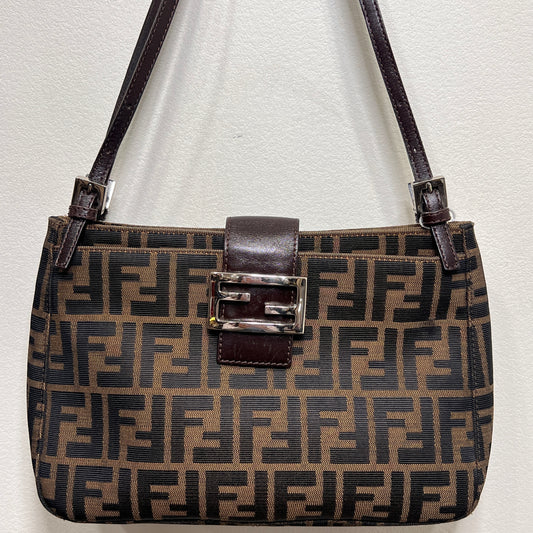 Fendi Zucca Canvas Shoulder Bag
