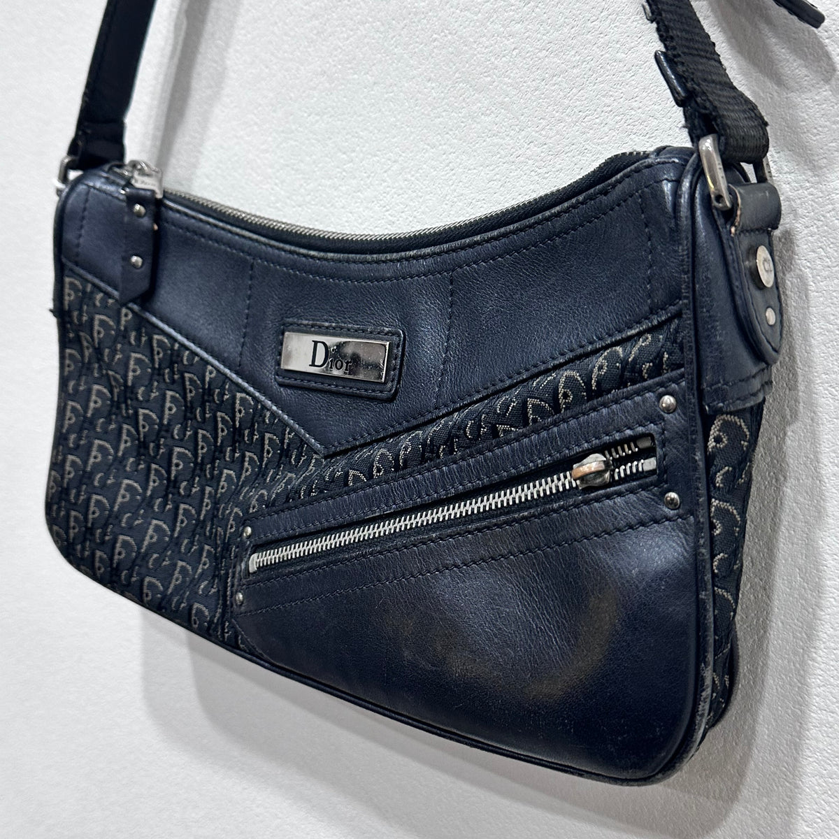 CHRISTIAN DIOR Street Chic Trotter One-Shoulder Bag designed by John Galliano Early 2000s