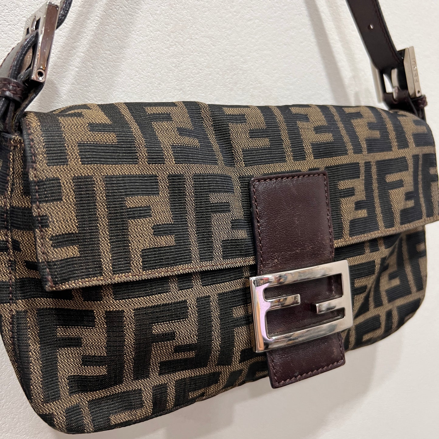 FENDI Baguette in Silver Hardware