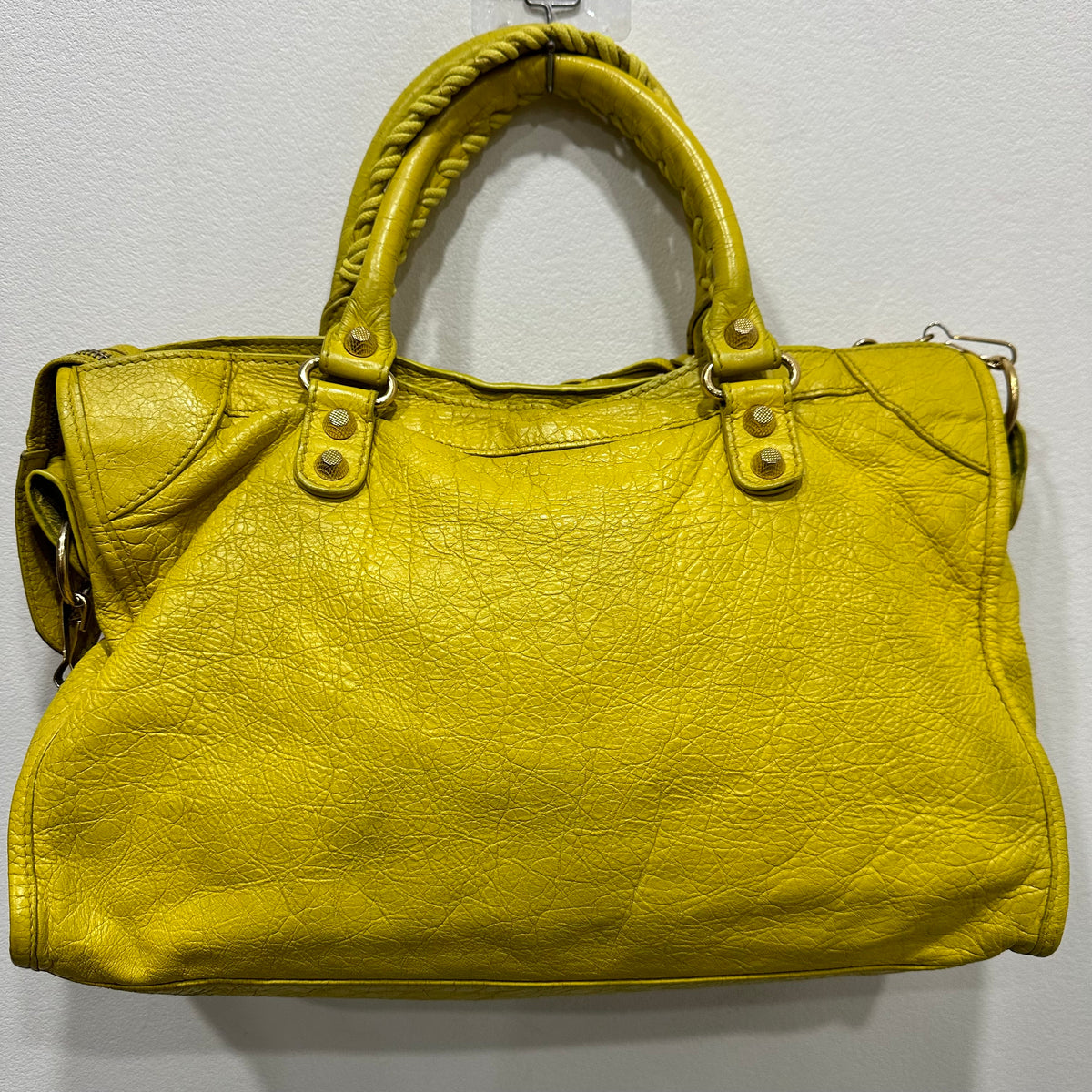 BALENCIAGA City Bag Medium Yellow Mustard