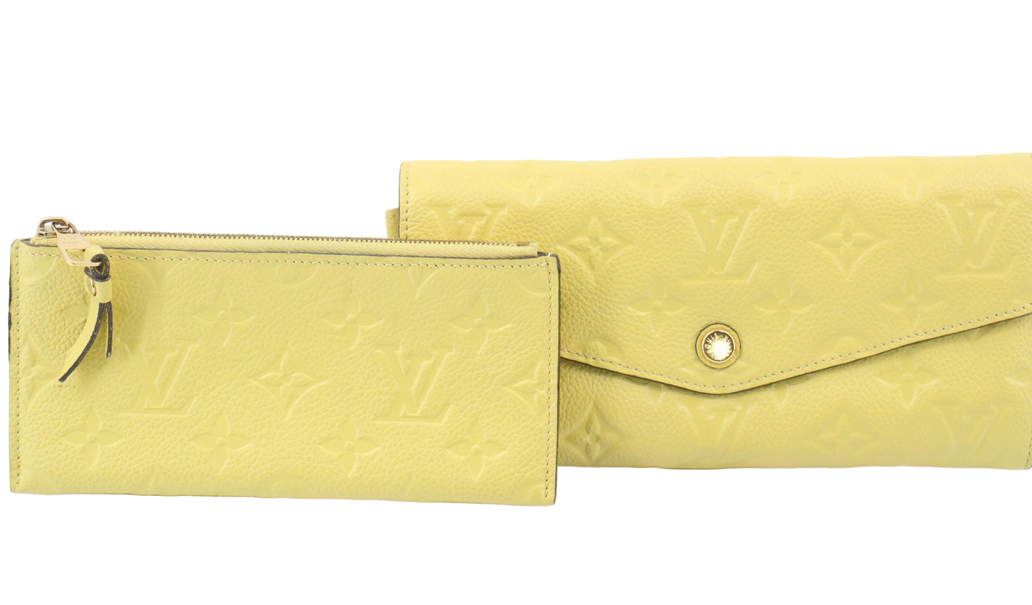 LOUIS VUITTON Empreinte Citrine Leather