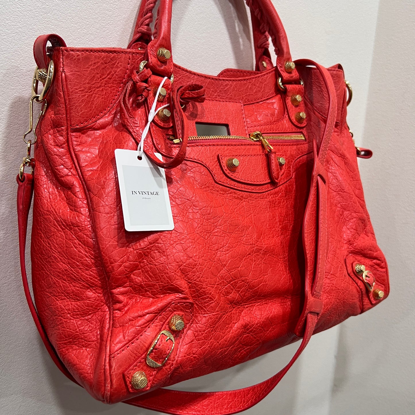BALENCIAGA City Bag Red Orange Medium