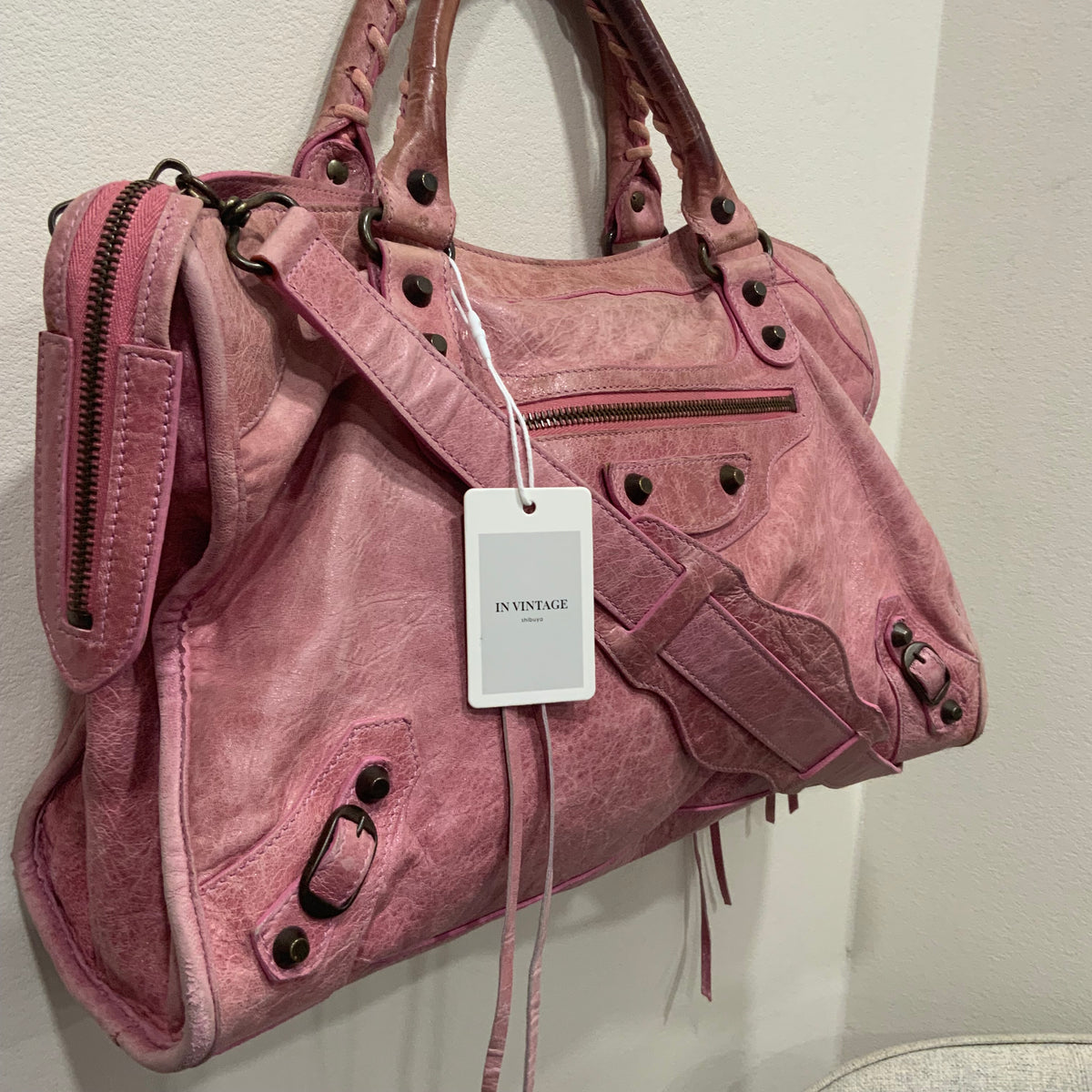 BALENCIAGA Pink City Bag Medium