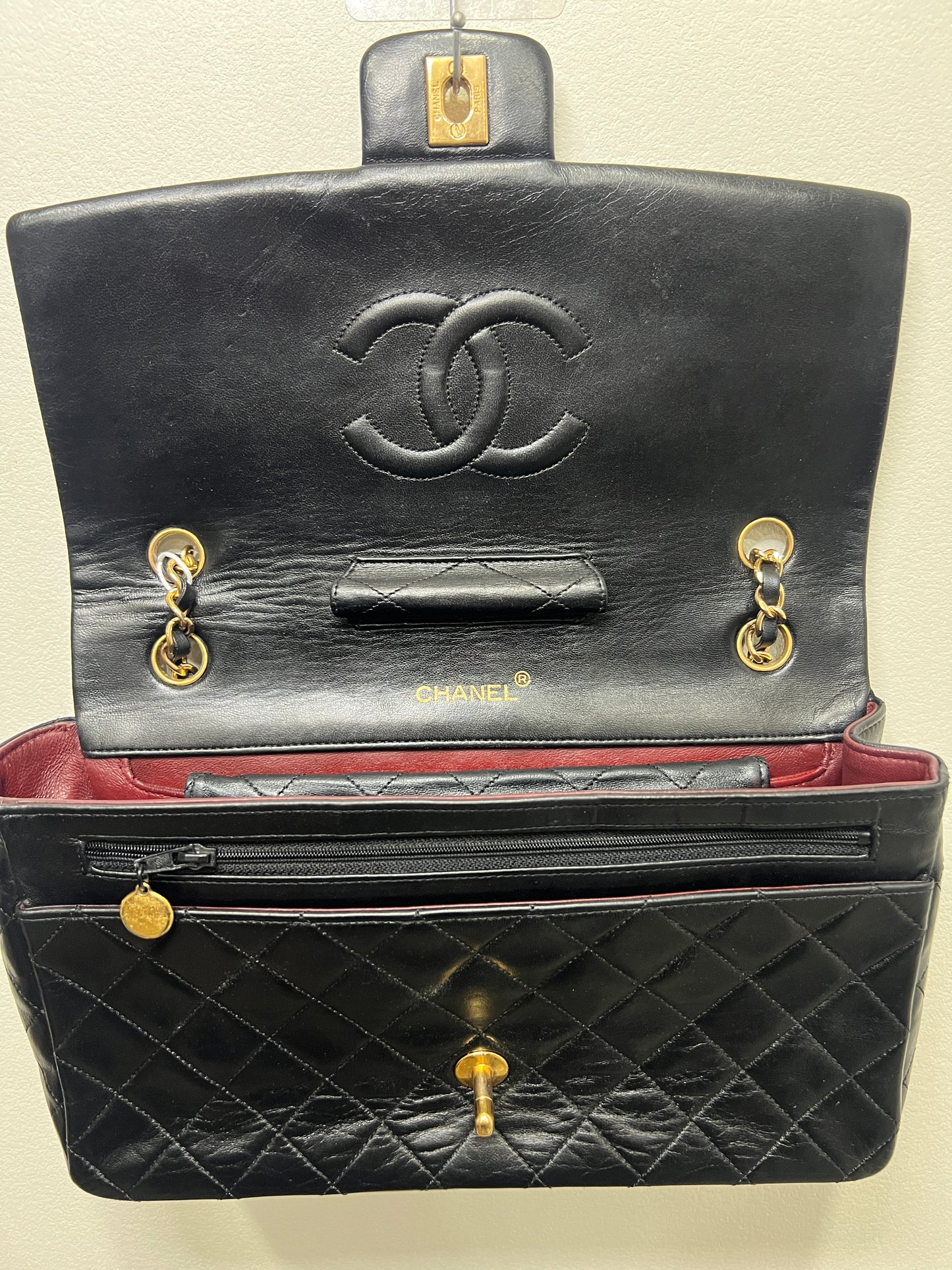 CHANEL Vintage Classic Flap with Wallet 24K gold 27cm