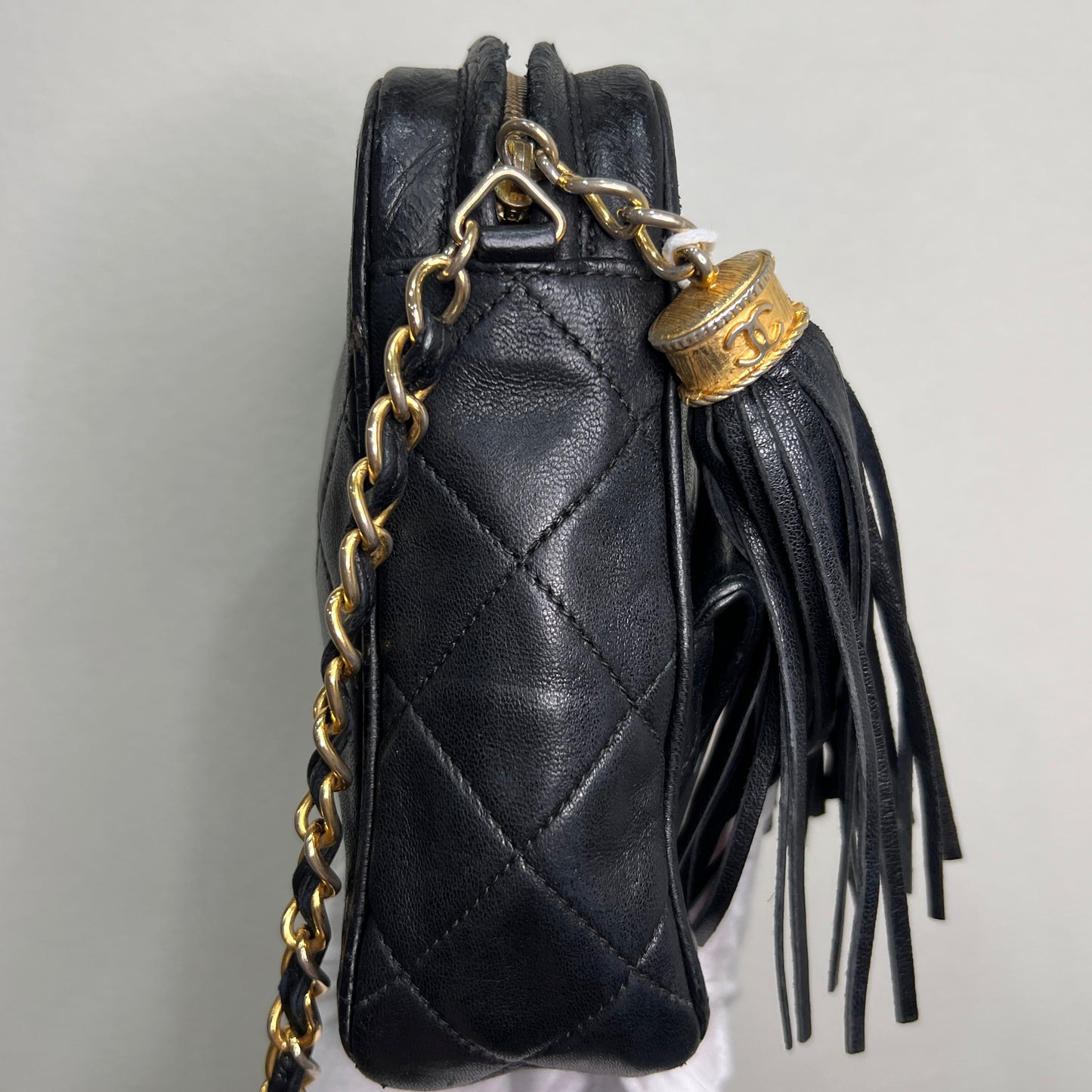 CHANEL Matelasse Tassel Bag