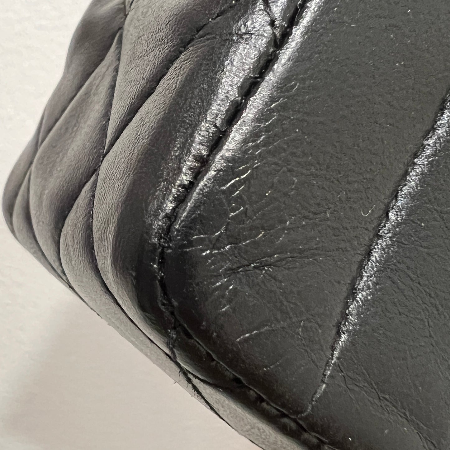 CHANEL Matelassé Mademoiselle Coco Mark Lambskin Handbag