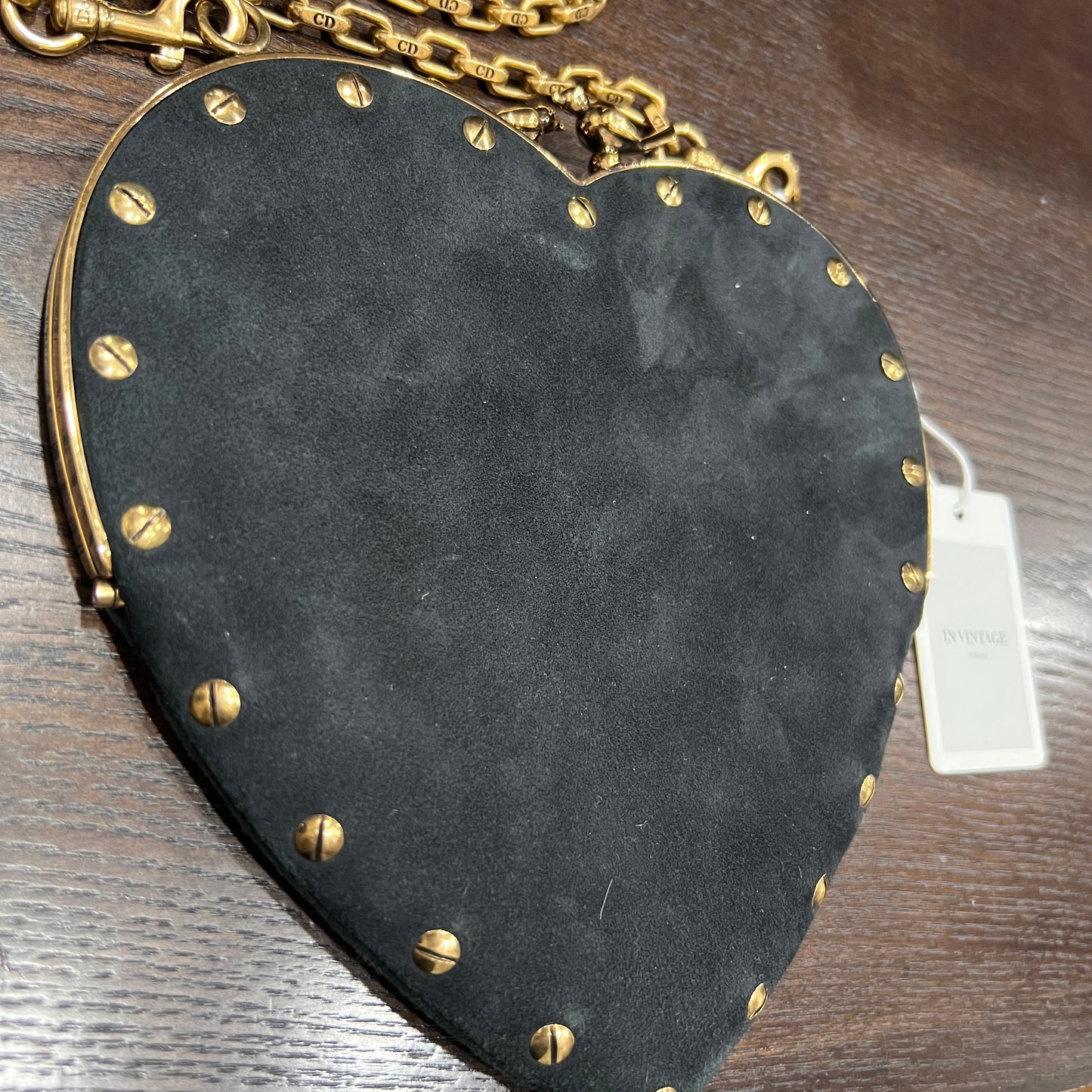 DIOR Rare Vintage Heart Chain Bag