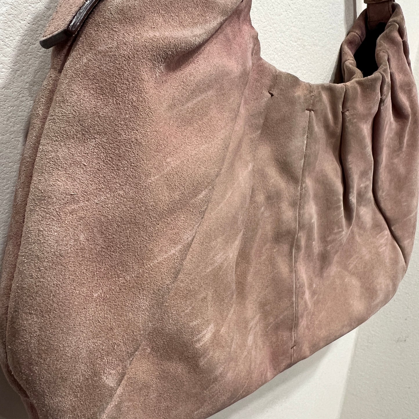 YSL Mombasa Pink Suede Leather