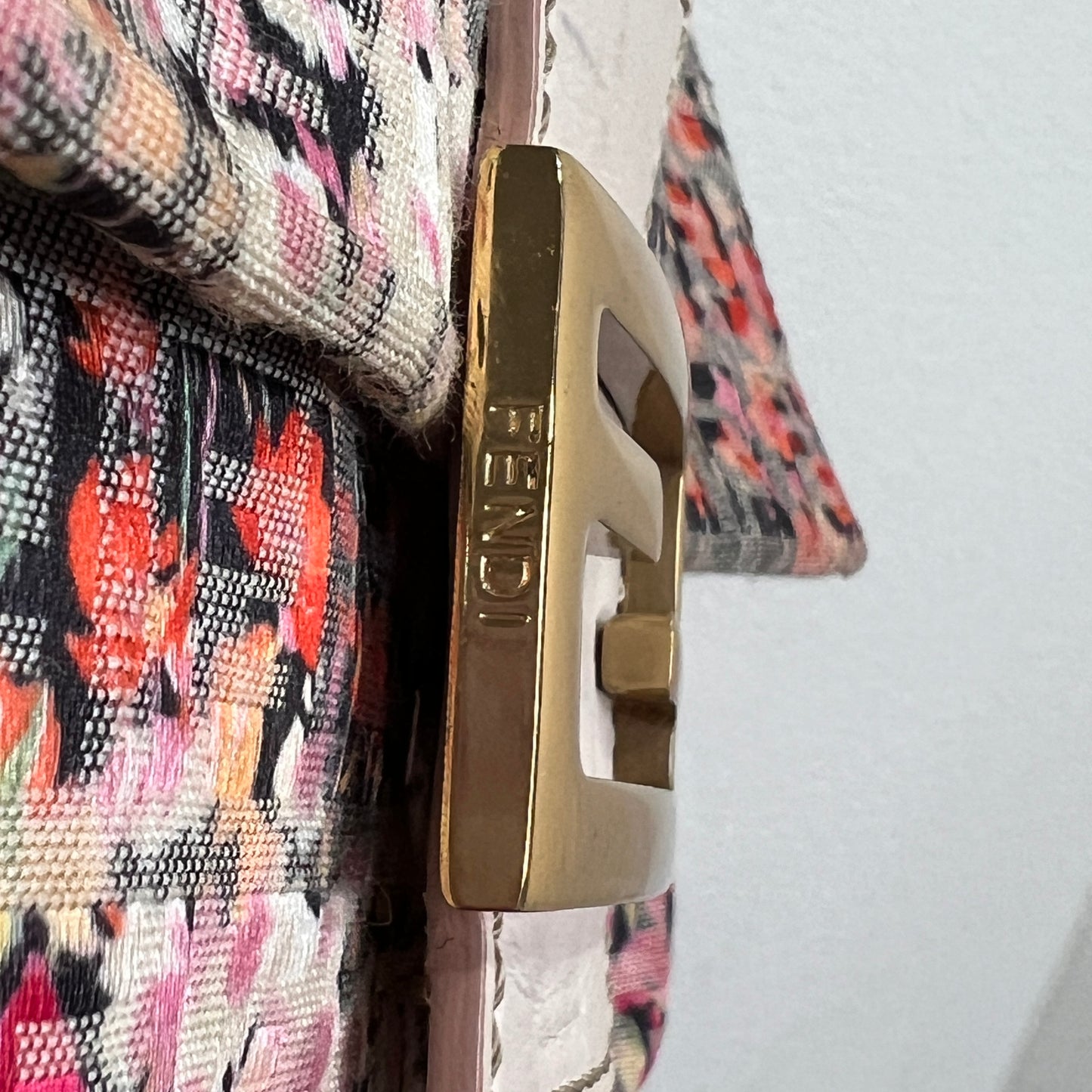 FENDI Floral Zuccino Mamma Baguette