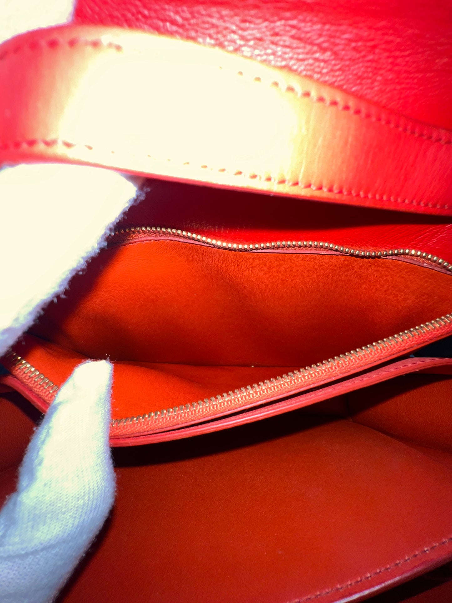 CELINE Classix Box Bag (Red/Orangish)