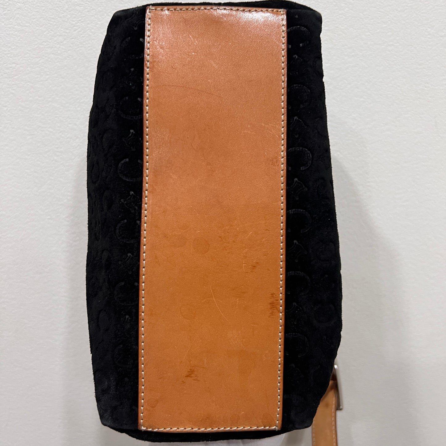 Celine Shoulder Bag Black Suede