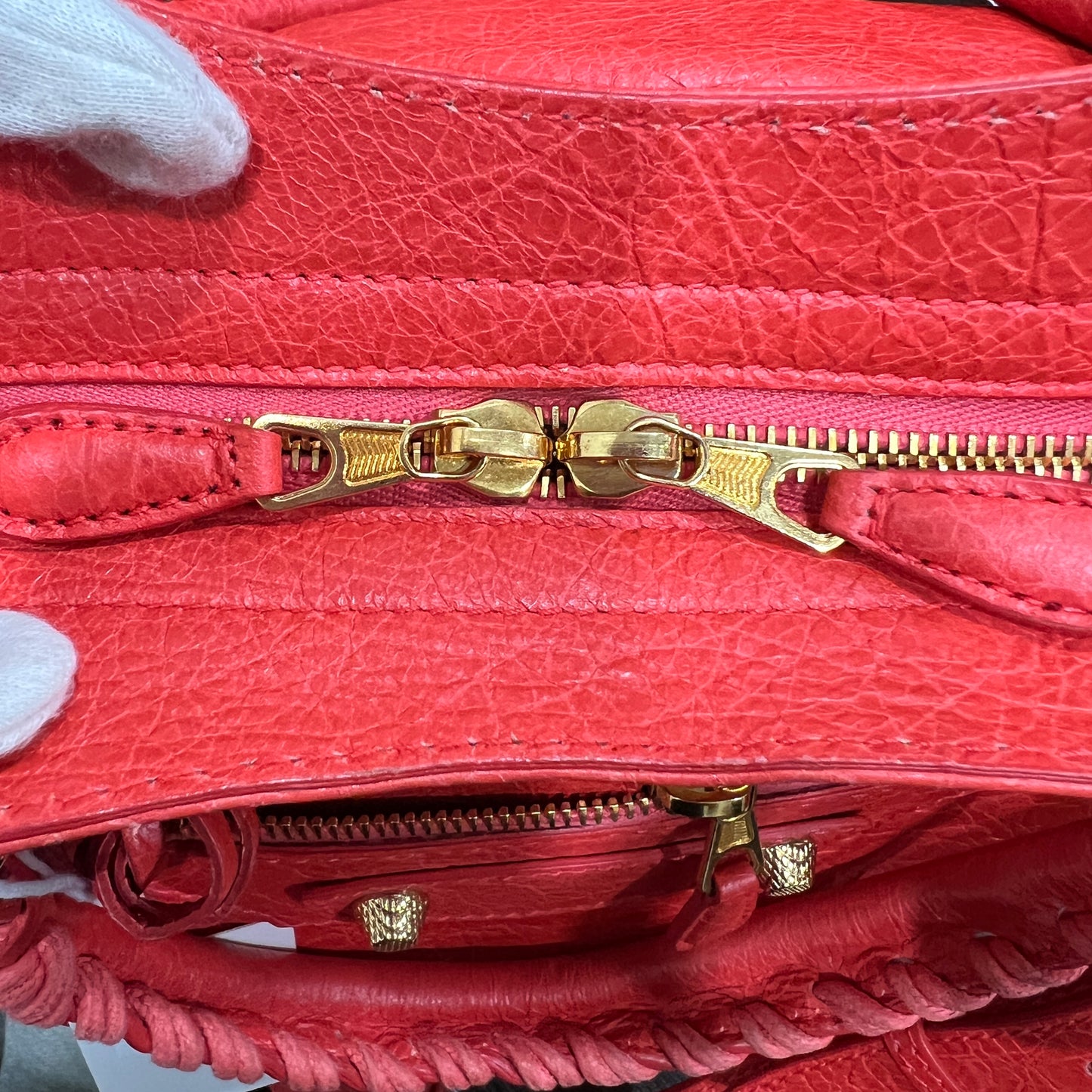 BALENCIAGA City Bag Red Orange Medium