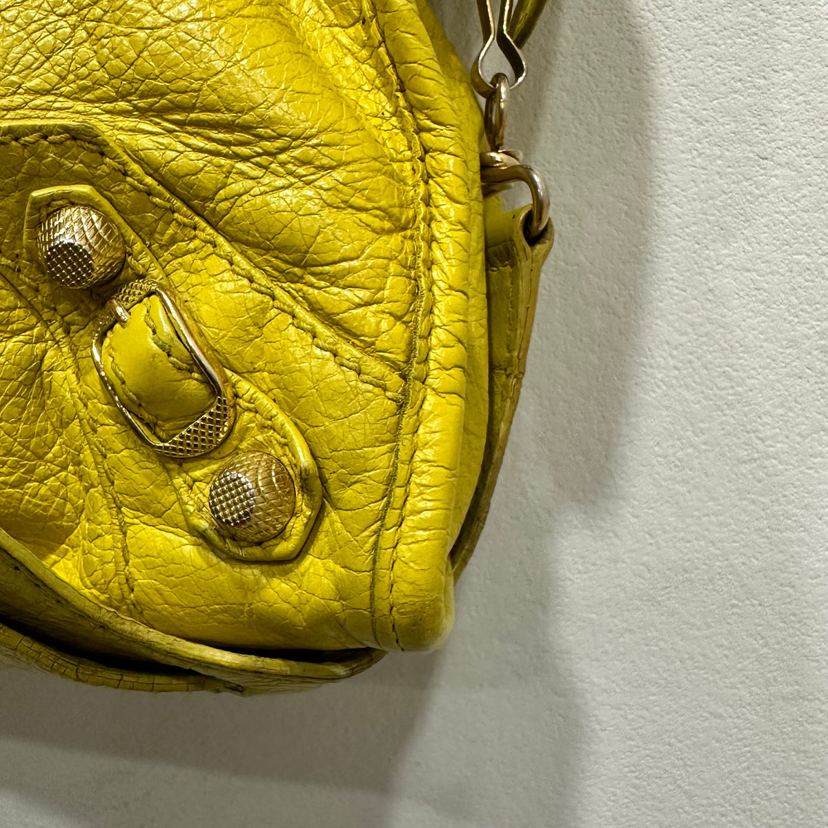 BALENCIAGA City Bag Medium Yellow Mustard