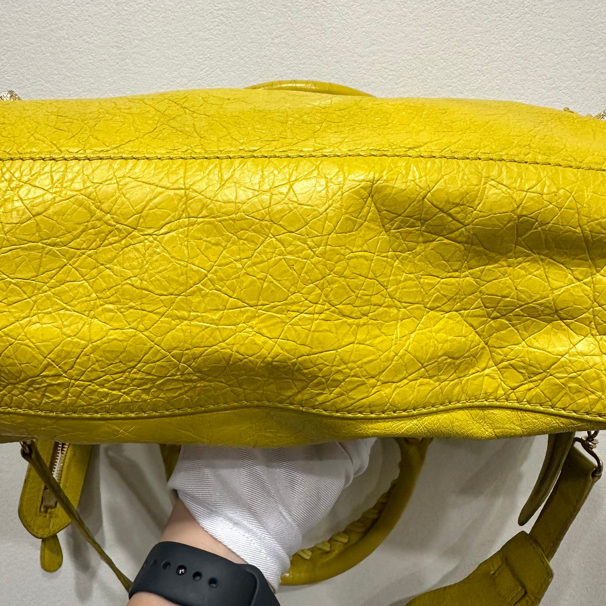 BALENCIAGA City Bag Medium Yellow Mustard
