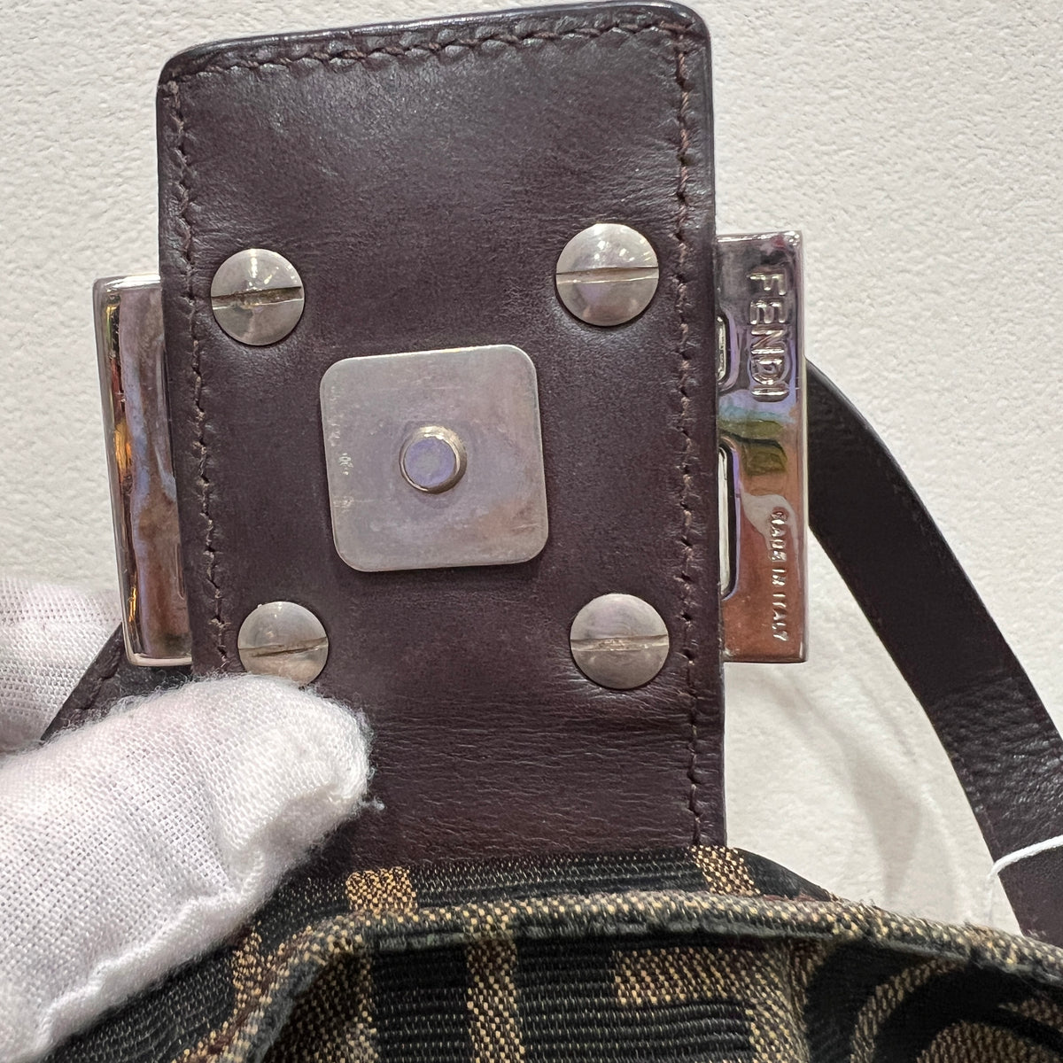 Fendi Baguette Zucca Canvas