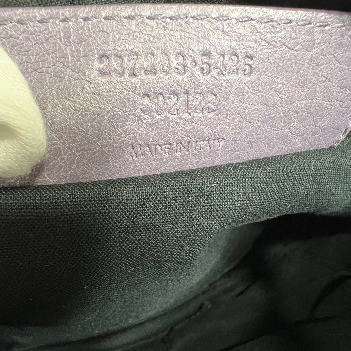 BALENCIAGA Lilac Leather Hip Crossbody