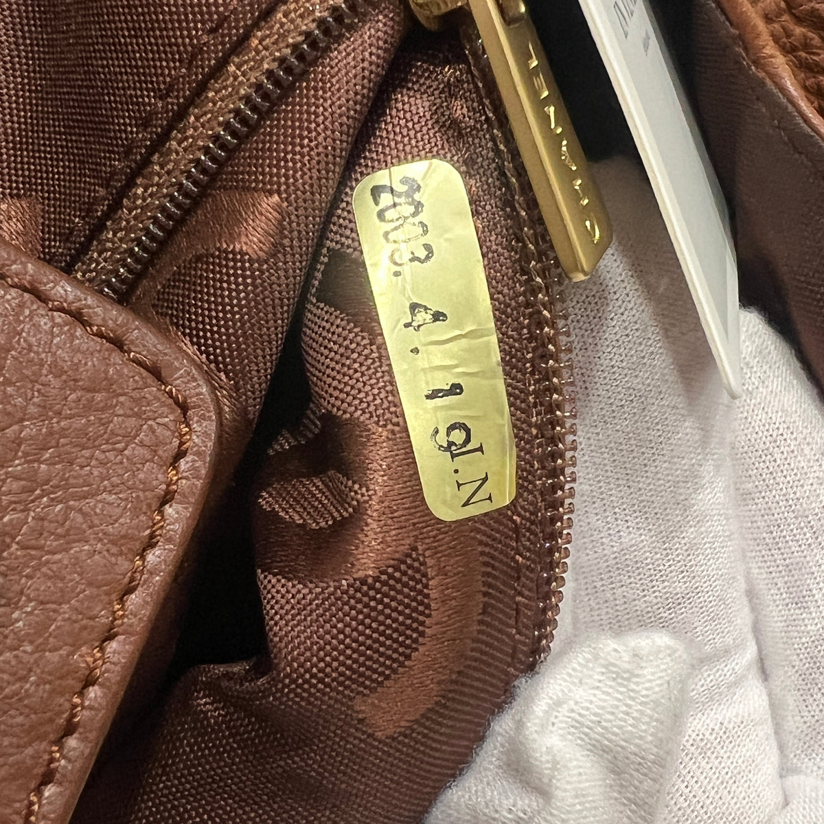 CHANEL Wood Handle Coco Mark Handbag