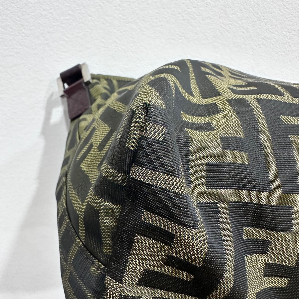 FENDI Vintage Zucca Shoulder Bag Messenger Style