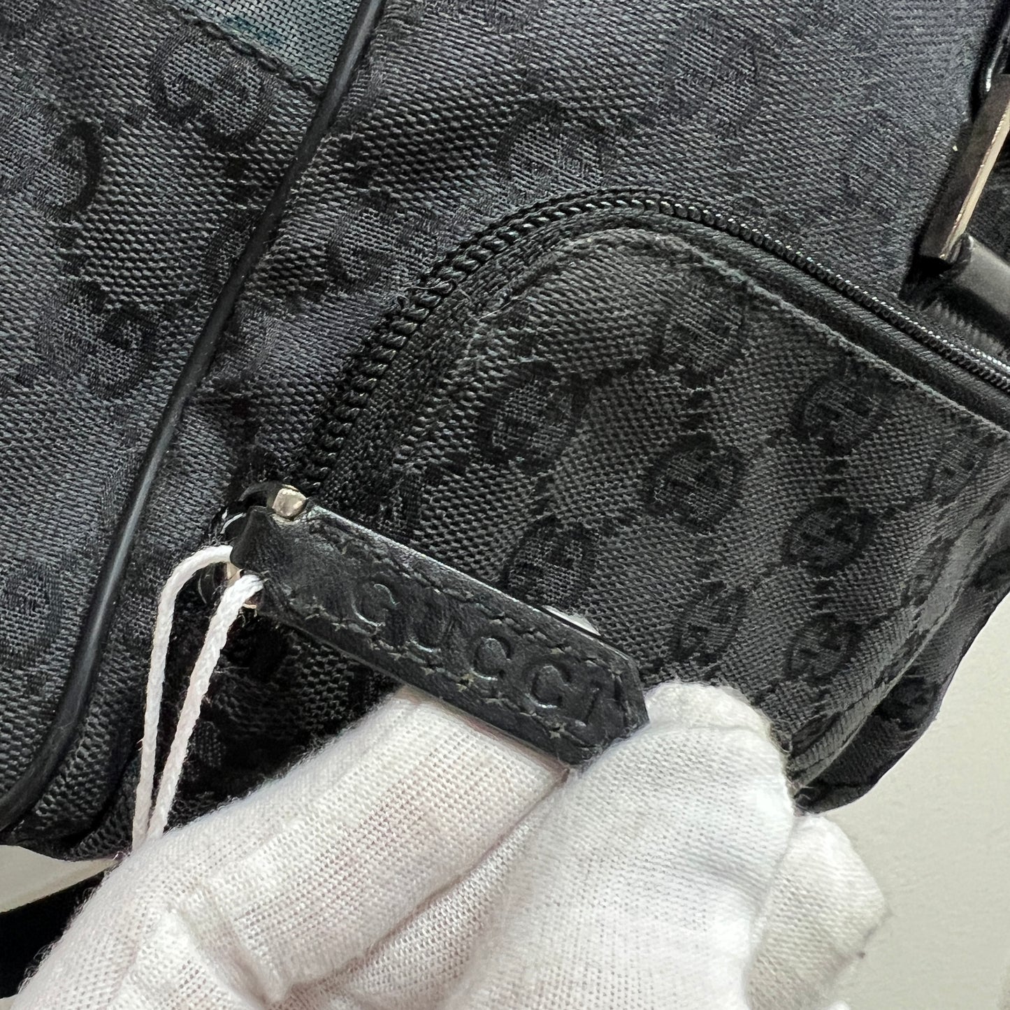 GUCCI Mesh x Fabric Canvas Backpack
