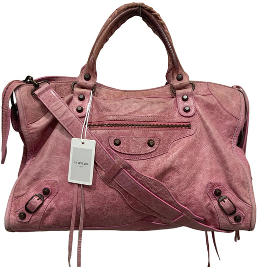 BALENCIAGA Pink City Bag Medium